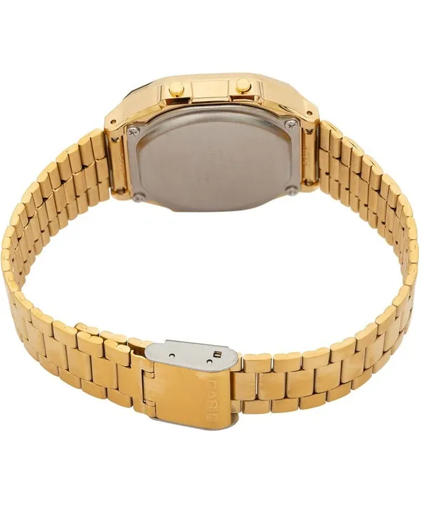 Casio Digital Alarm Chrono Stainless Steel A168WG-9WDF A168WG-9W Unisex Watch