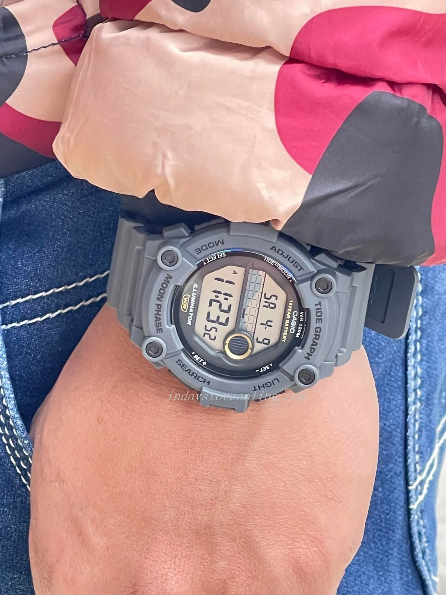 Casio Digital Men's Watch WS-1300H-8A Digital Sporty Design Resin Band Resin Glass Battery Life: 10 years