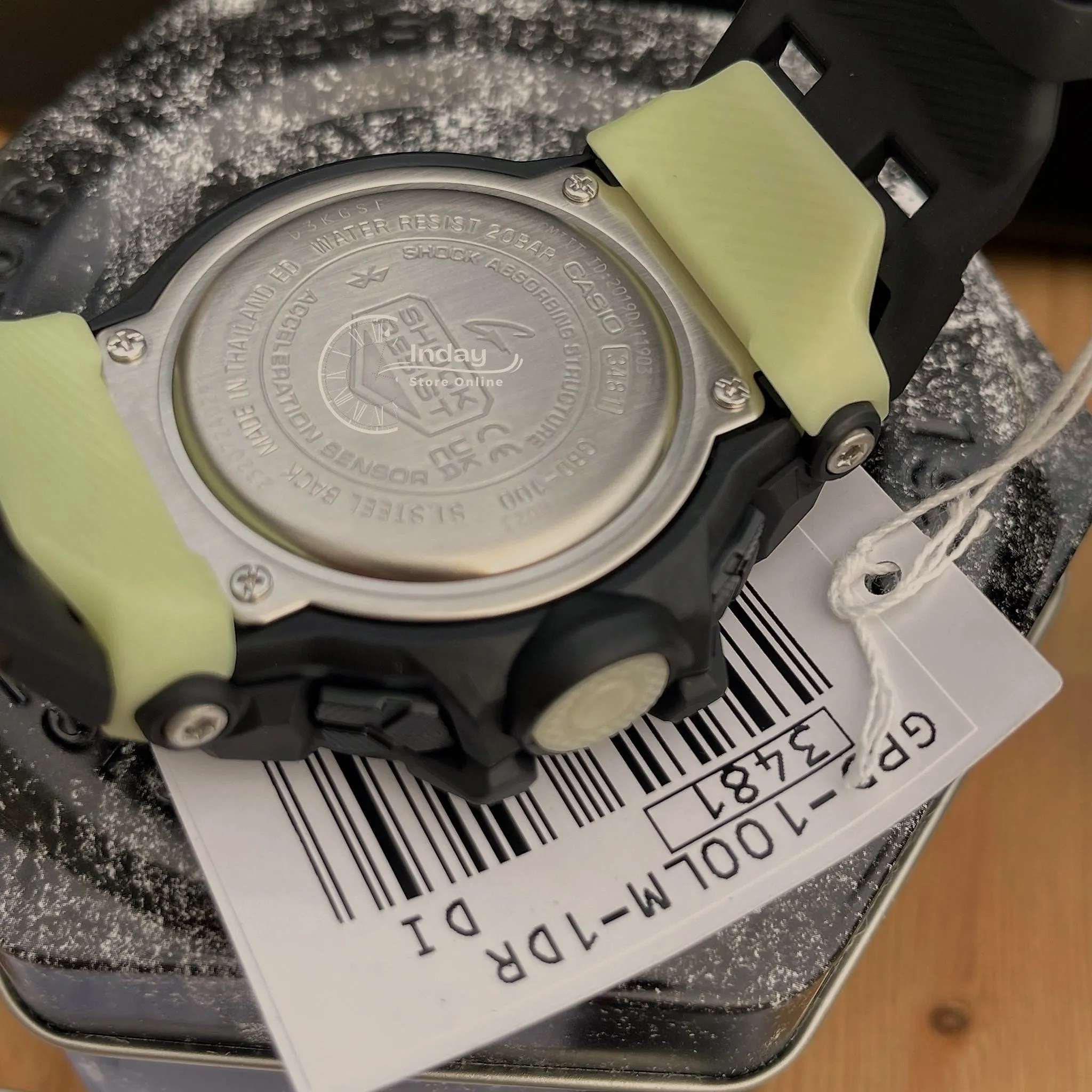 Casio G-Shock G-Squad Men's Watch GBD-100LM-1 Digital GBD-100 Series Glow In The Dark Resin With a Luminescent Camouflage Pattern Band