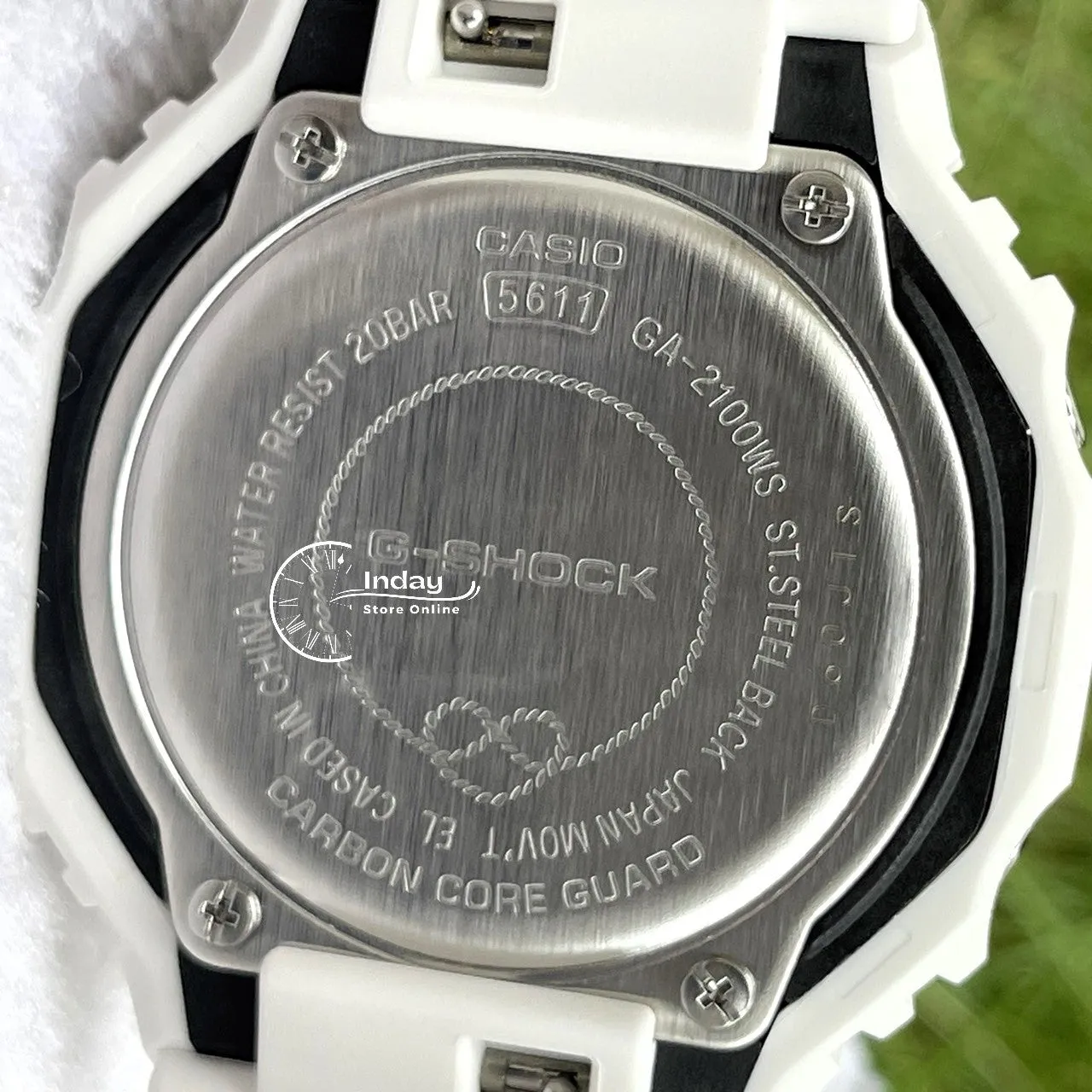 Casio G-Shock Men's Watch GA-2100WS-7A Analog-Digital 2100 Series Seasonal Collection 2023 Shock Resistant Carbon Core Guard Structure
