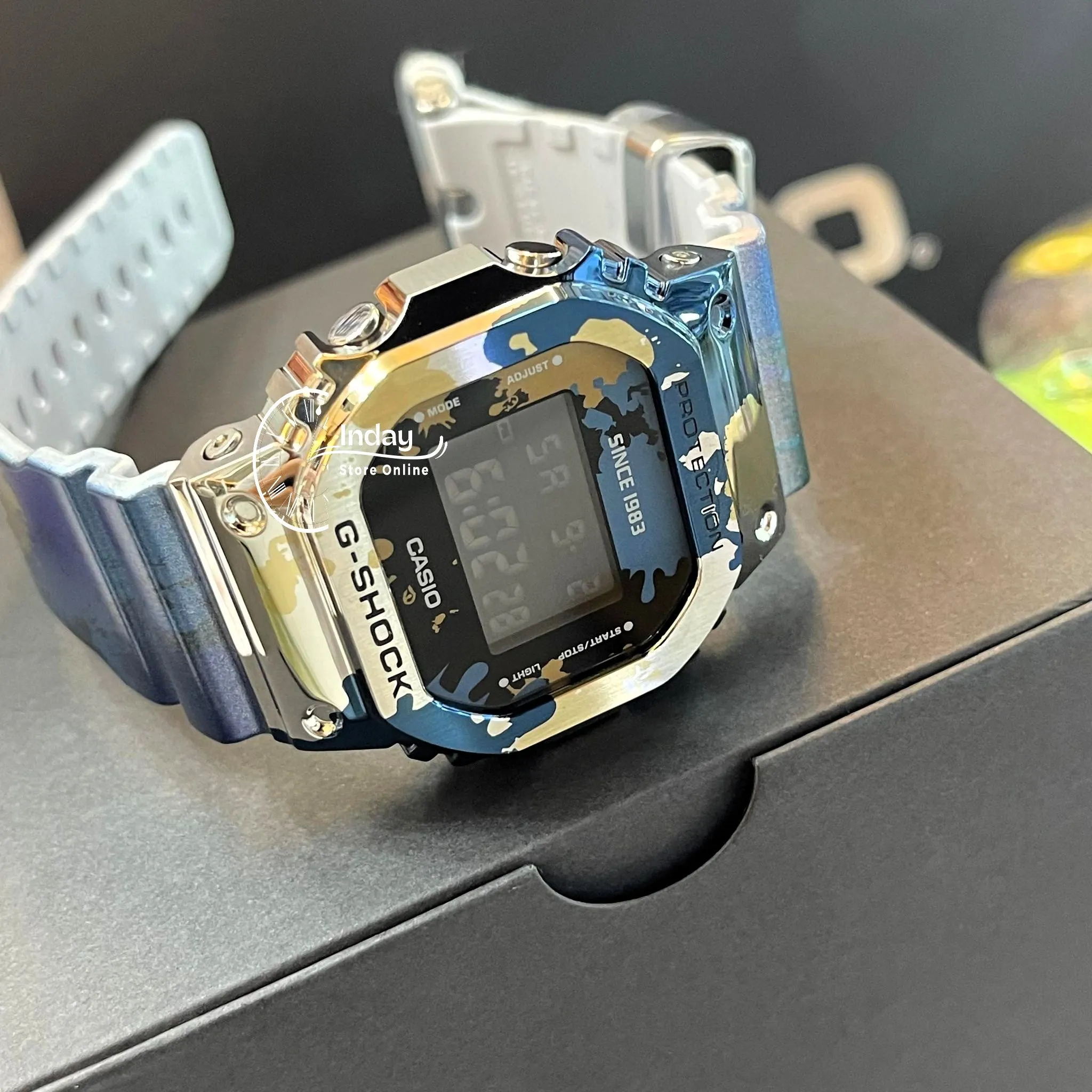 Casio G-Shock Men's Watch GM-5600SS-1 Digital 5600 Series Multicolored Cool Accents Street Spirit Line