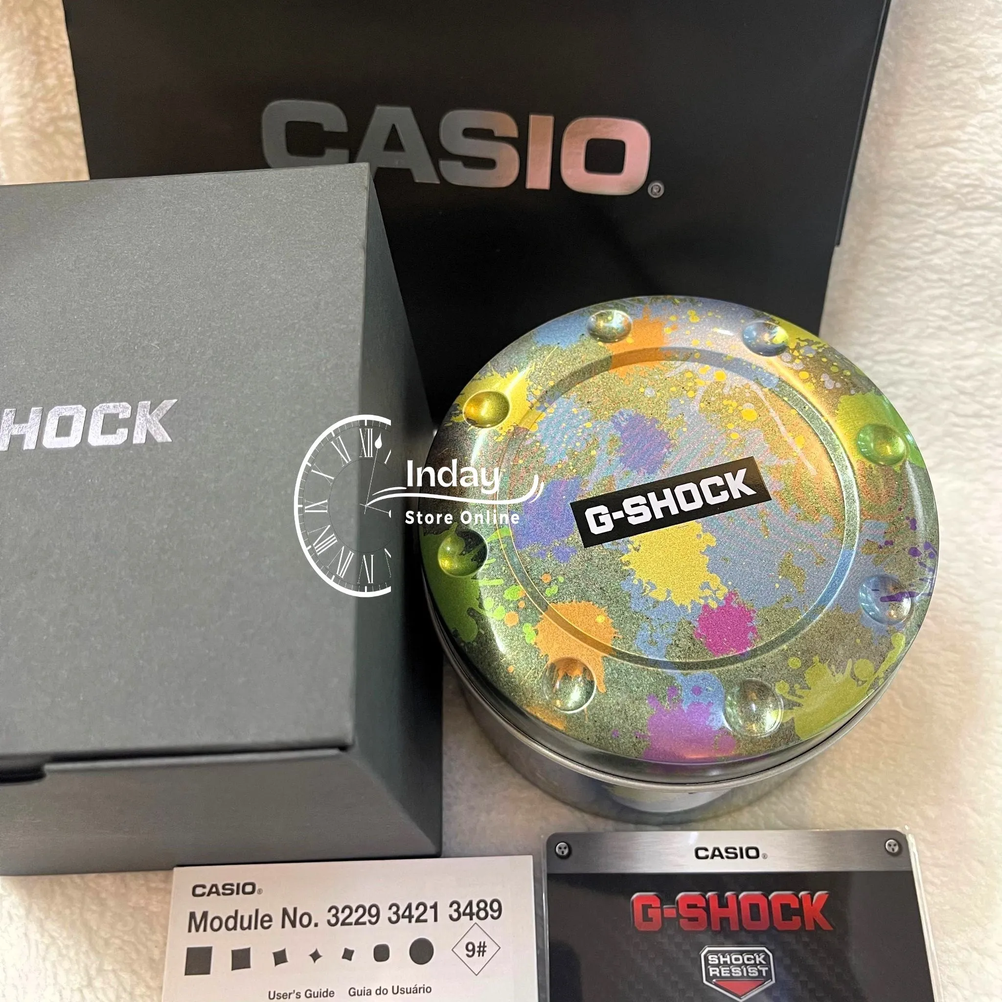 Casio G-Shock Men's Watch GM-5600SS-1 Digital 5600 Series Multicolored Cool Accents Street Spirit Line