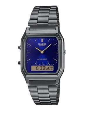 Casio Mens Dress Duo Watch Blue Dial AQ230GG-2A