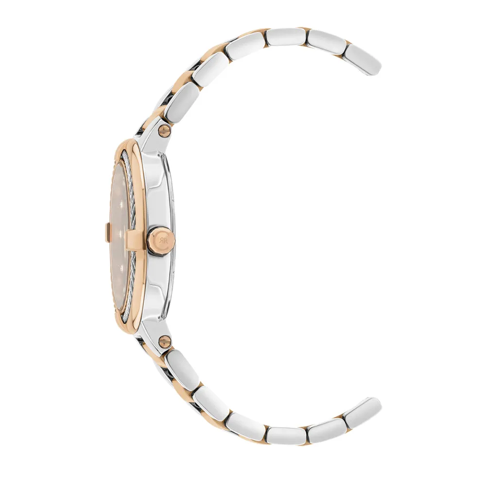 Cerruti 1881 Pace Women Dark Blue ,Silver And Rose Gold Watch