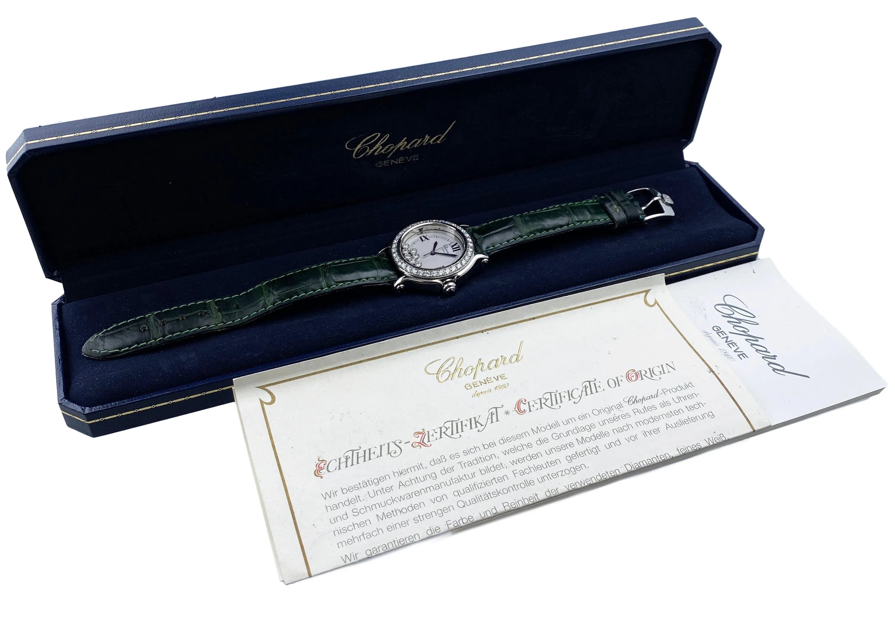 Chopard Happy Sport 27/8236-23 White Dial Ladies Watch Box Papers