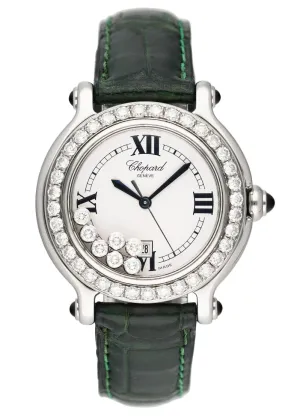 Chopard Happy Sport 27/8236-23 White Dial Ladies Watch Box Papers