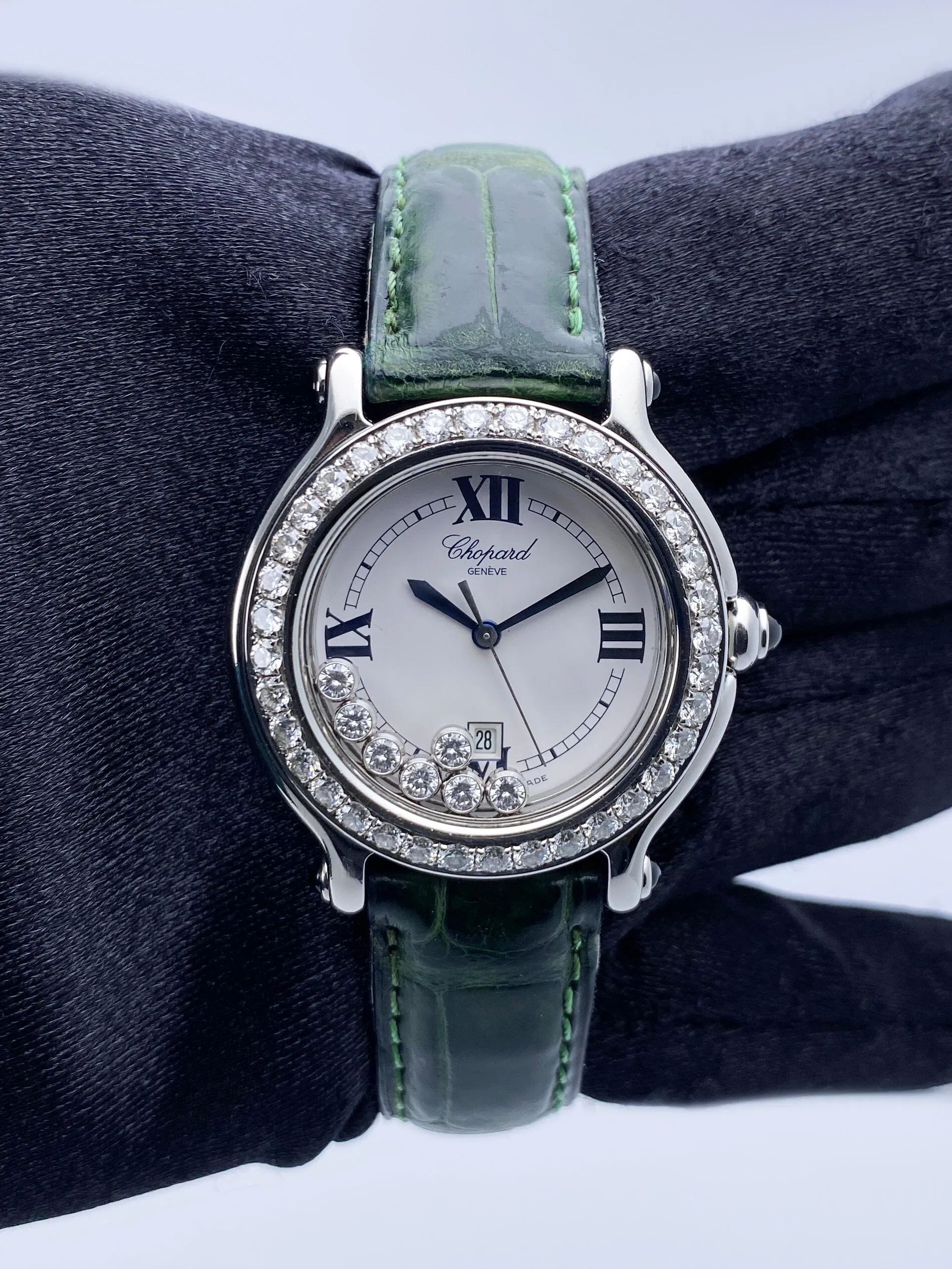 Chopard Happy Sport 27/8236-23 White Dial Ladies Watch Box Papers