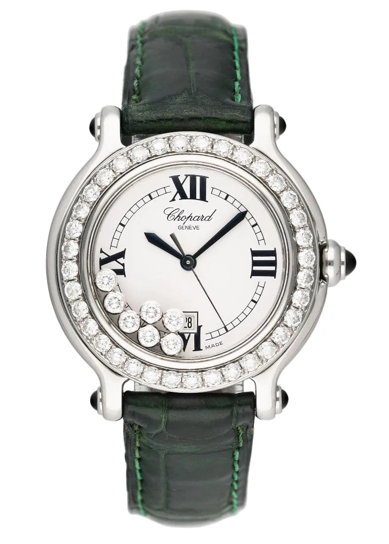 Chopard Happy Sport 27/8236-23 White Dial Ladies Watch Box Papers
