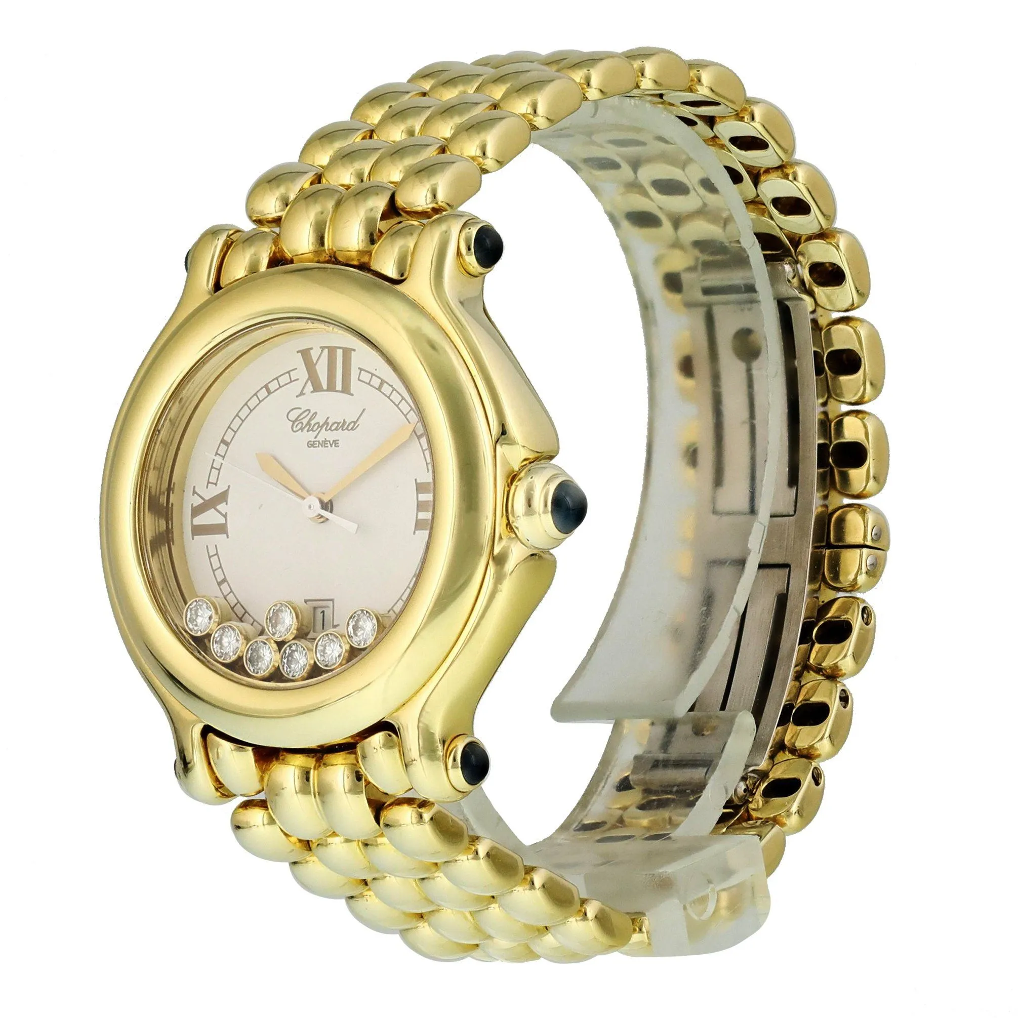 Chopard Happy Sport 4144 Floating Diamonds Midsize Ladies Watch