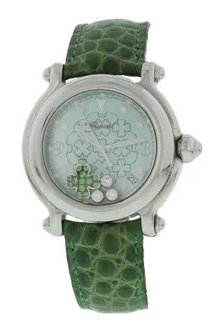 Chopard Happy Sport Diamond Emerald Good Luck Clover 28/8426
