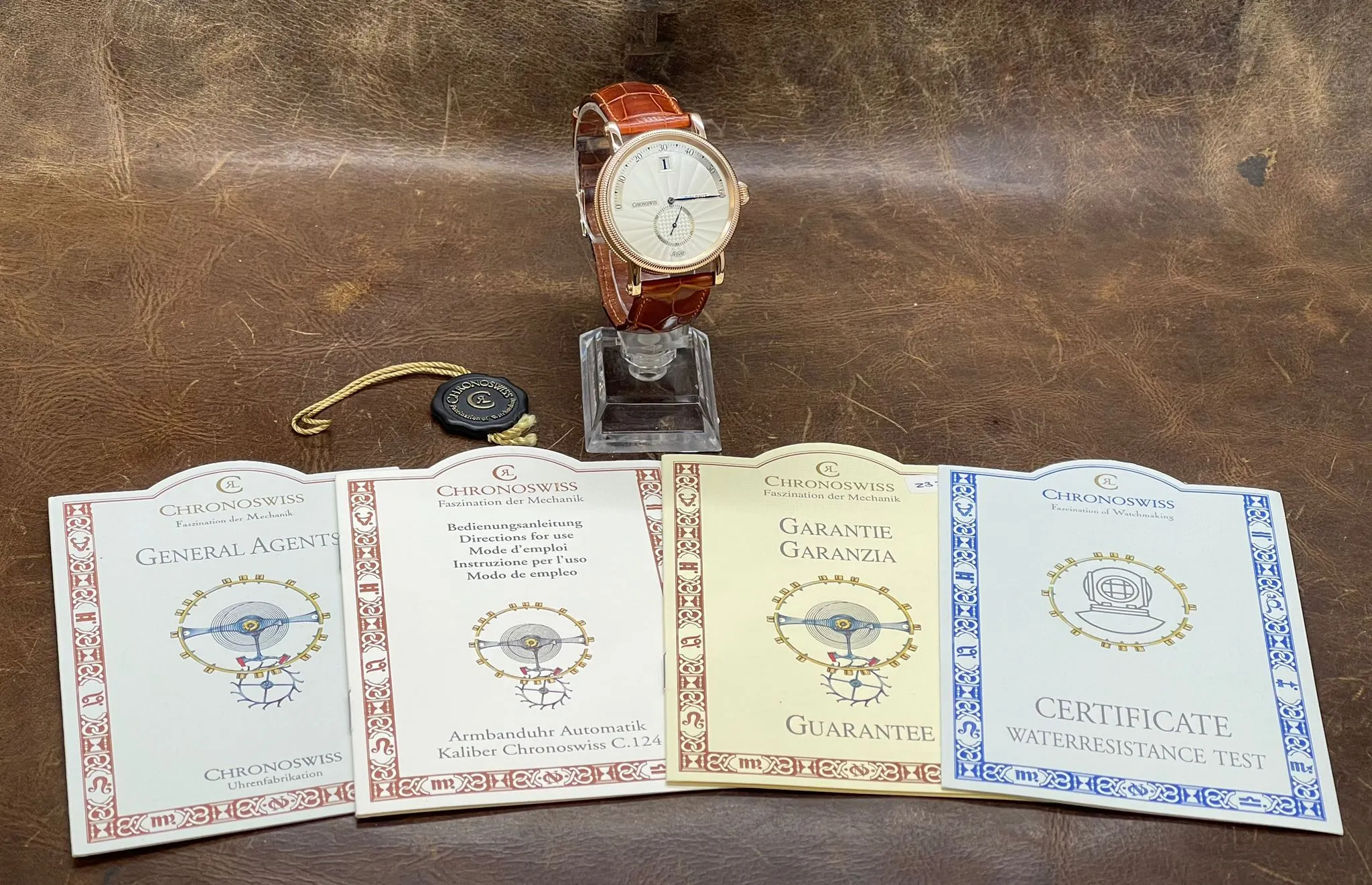 Chronoswiss Delphis Jumping Hour Retrograde CH1421R Silver Dial Automatic Men's Watch