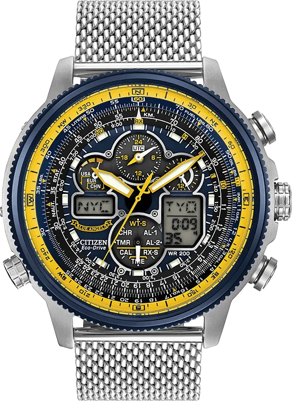 Citizen Eco Drive Navihawk A-T Blue Angels Men's Watch JY8031-56L