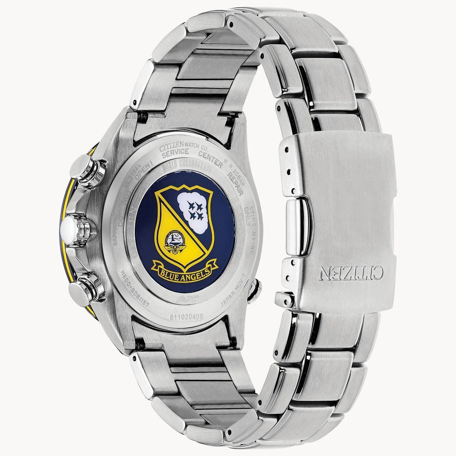 Citizen Eco Drive World Chronograph A-T Blue Angels Men's Watch AT8020-54L