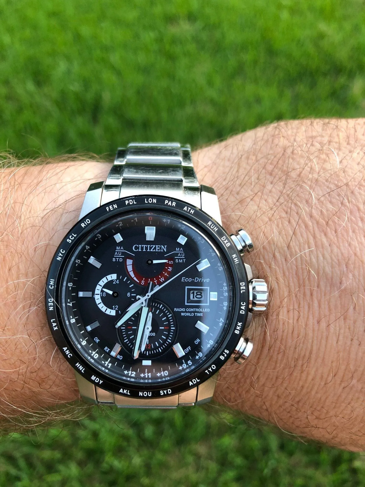 Citizen Eco Drive World Time A-T Men's Watch AT9071-58E