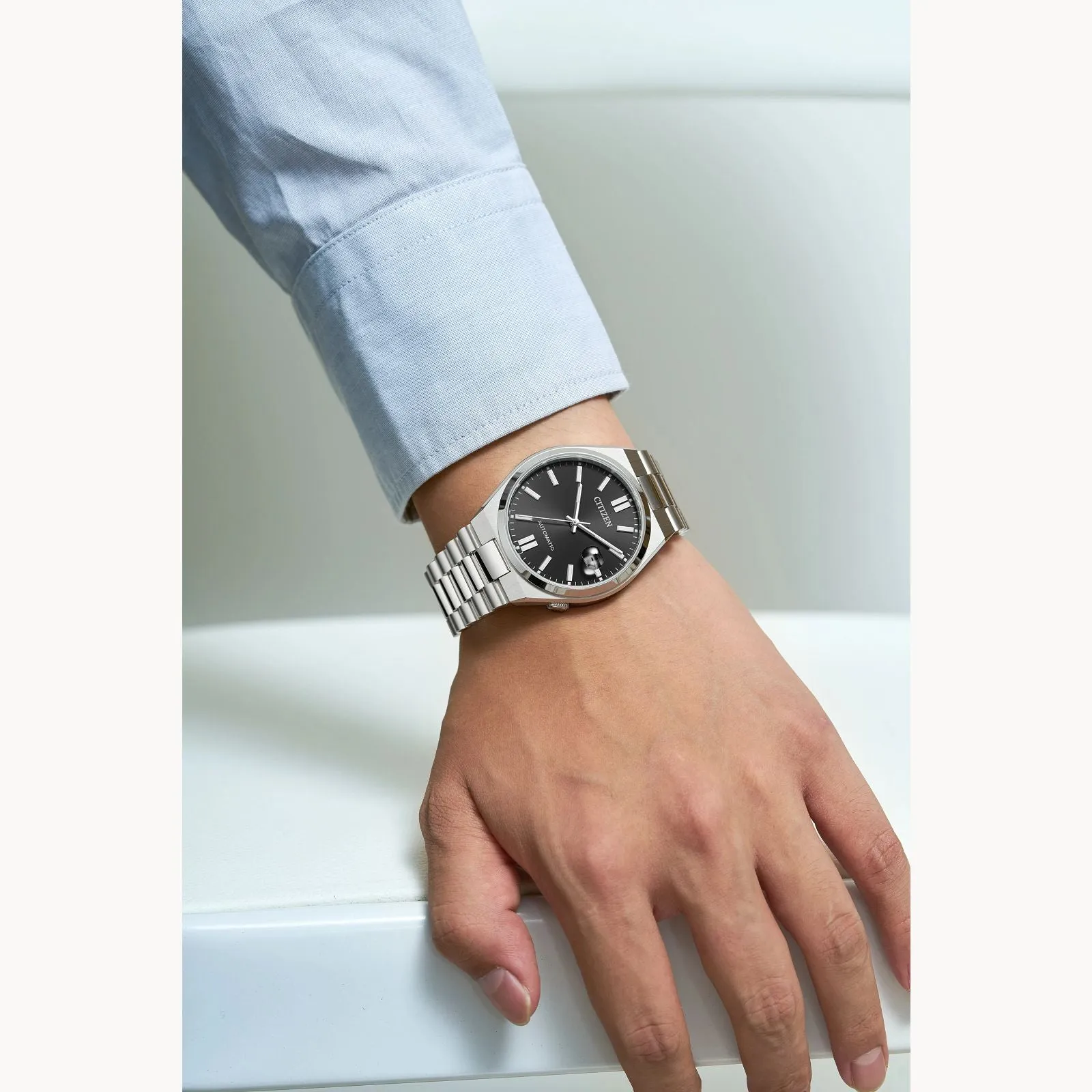 Citizen Tsuyosa Sport Automatic Mens Stainless Steel Black Dial Watch