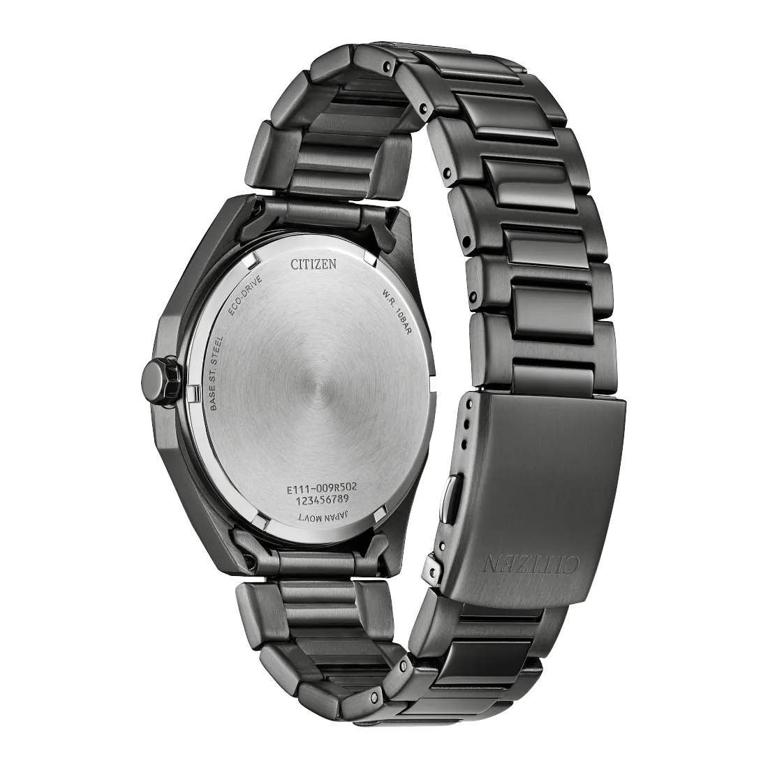 Citizen Weekender Mens Eco Drive Grey Tone Black Dial Watch