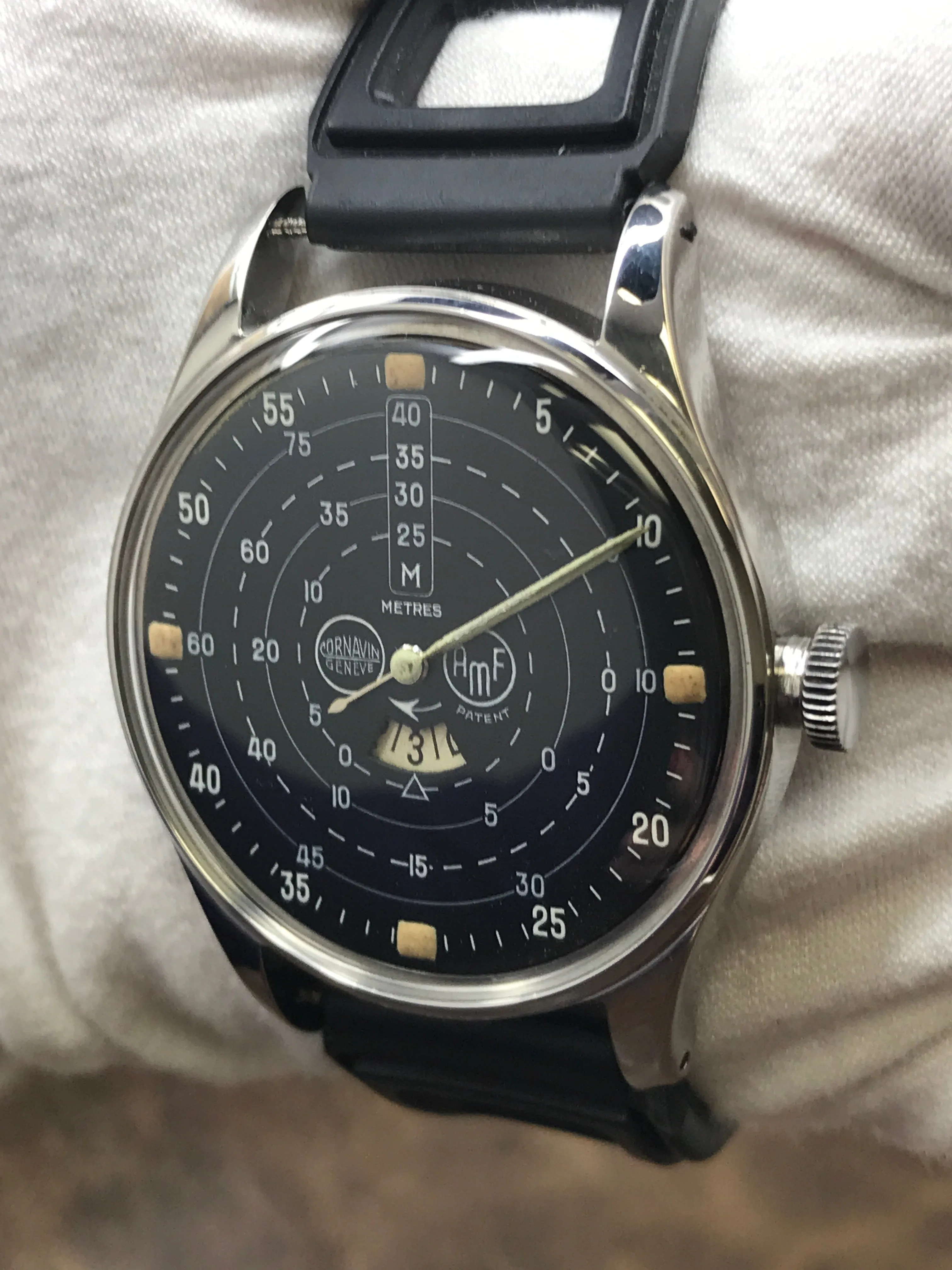 Cornavin AMF Diver P810 Black Dial Automatic Men's Watch