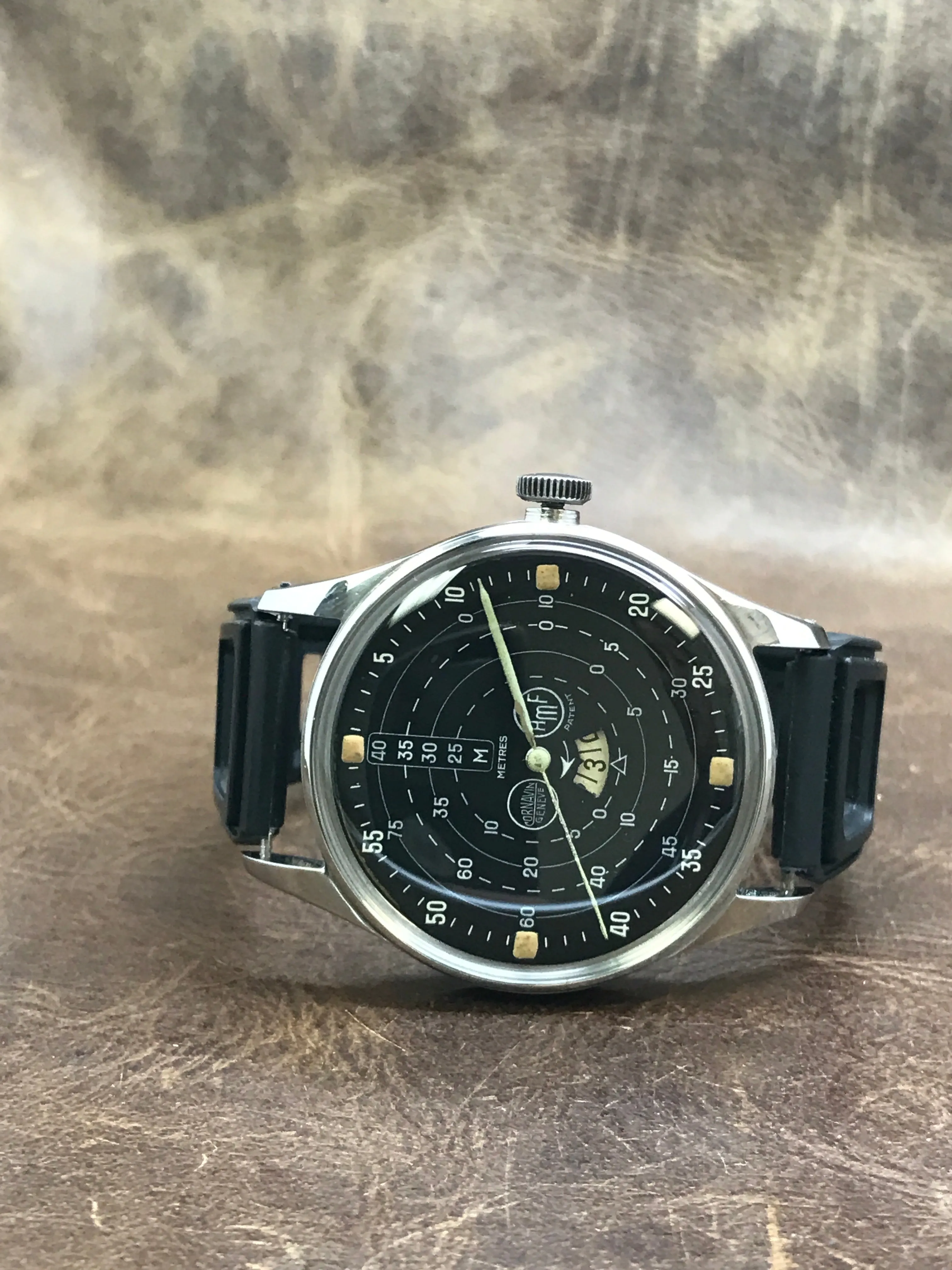 Cornavin AMF Diver P810 Black Dial Automatic Men's Watch
