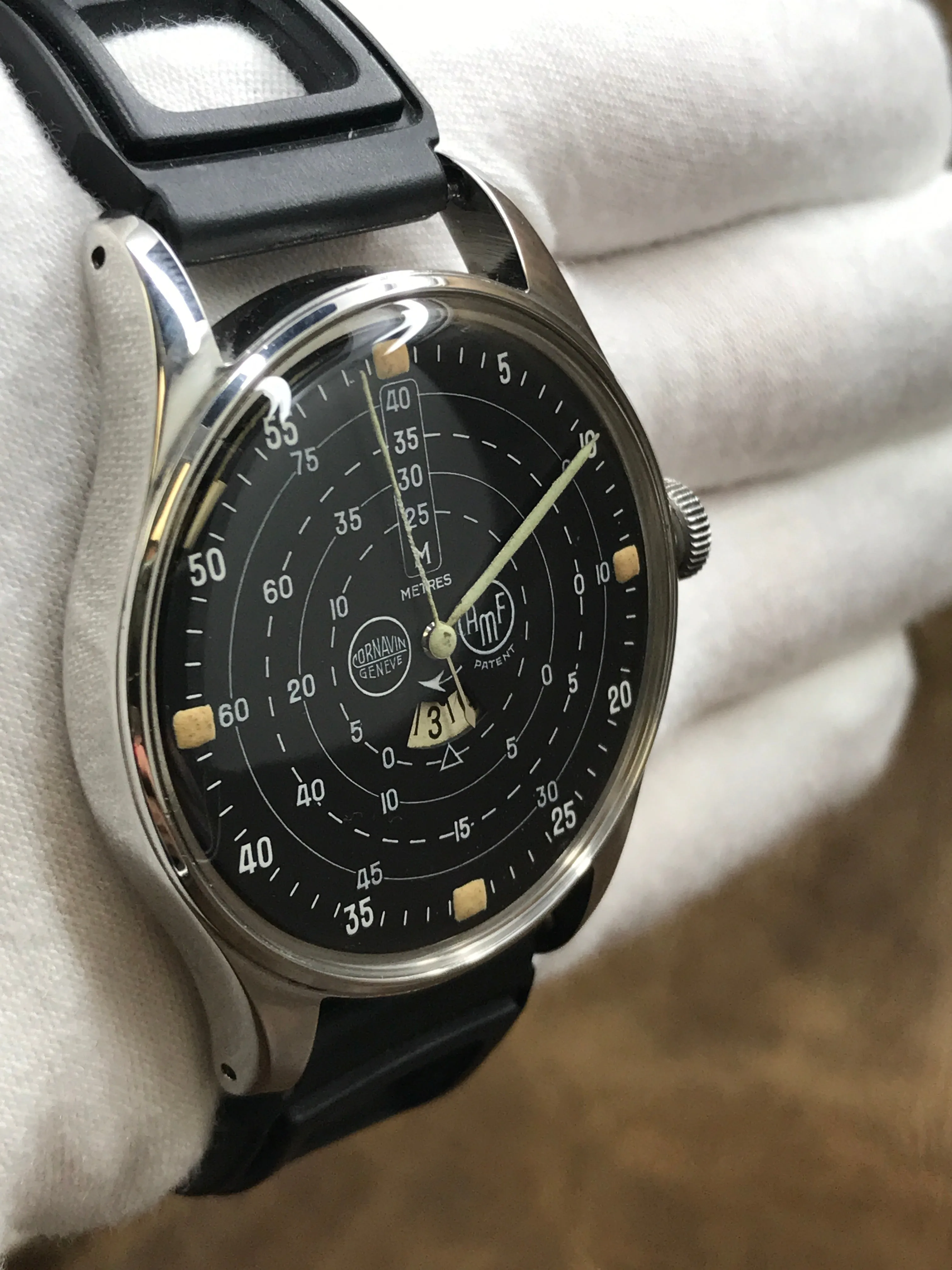 Cornavin AMF Diver P810 Black Dial Automatic Men's Watch