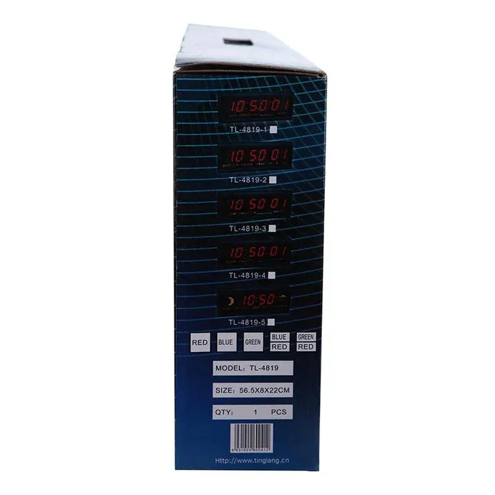 Crony TL-4819 clock Digital Clock Wall Clock Office Clock Shows Time Date Day Temperature