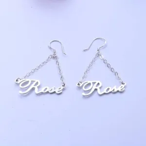 Custom Name Drop Earrings