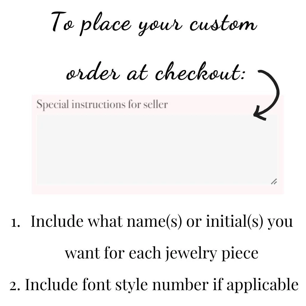 Custom Name Drop Earrings