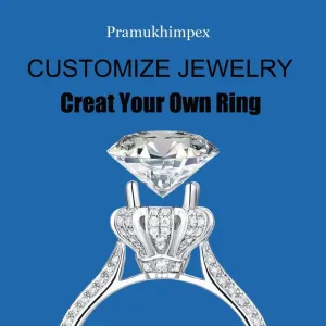 Customize Jewelry Moissanite Engagement Ring CAD
