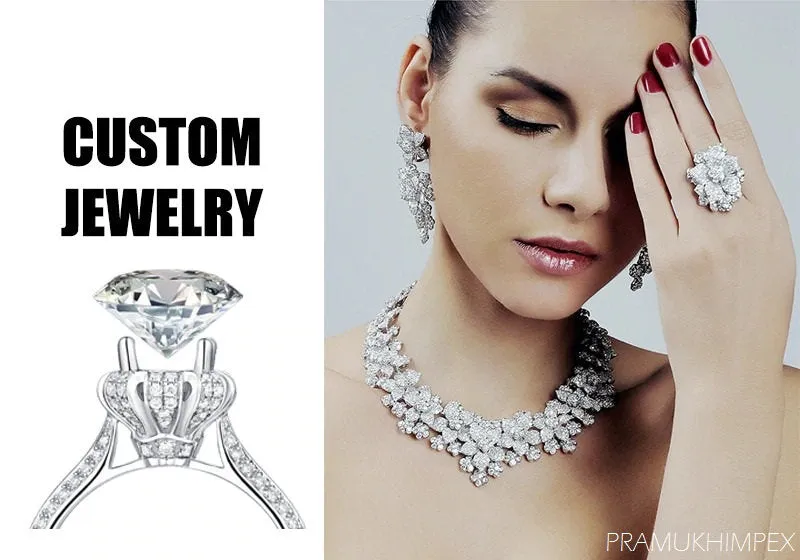 Customize Jewelry Moissanite Engagement Ring CAD