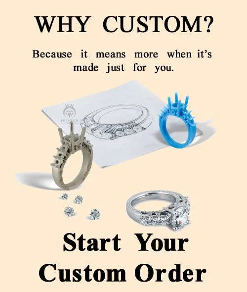 Customize Jewelry Moissanite Engagement Ring CAD