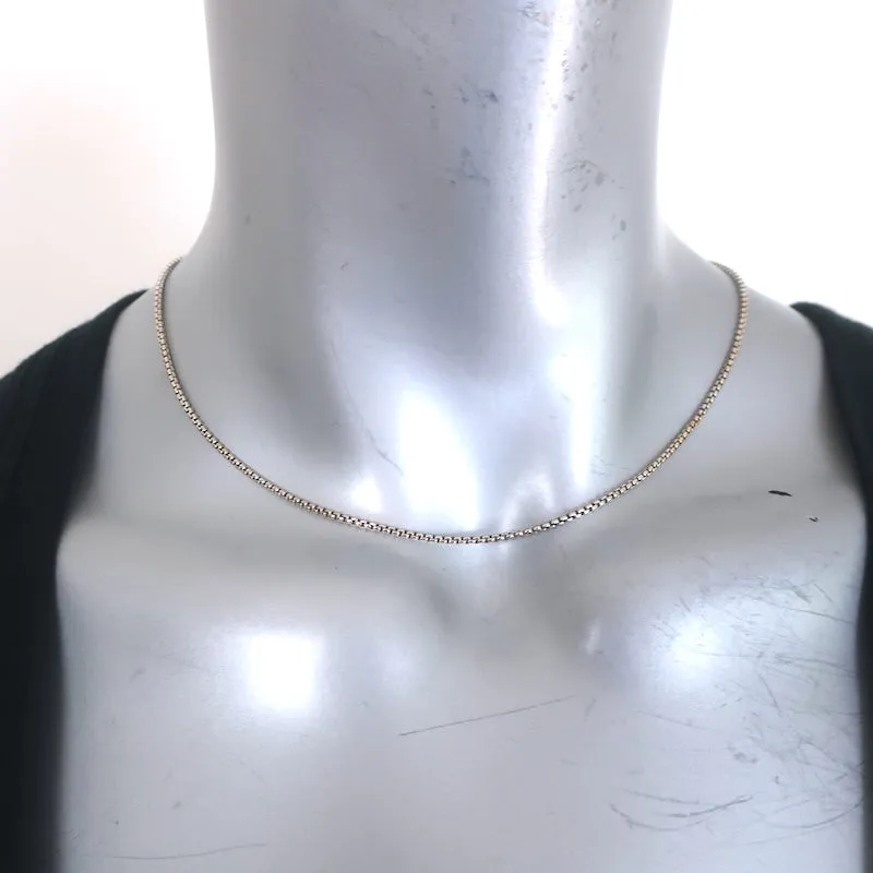 David Yurman 16" Box Chain Necklace Sterling Silver