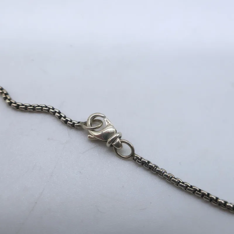 David Yurman 16" Box Chain Necklace Sterling Silver