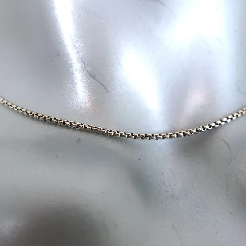 David Yurman 16" Box Chain Necklace Sterling Silver