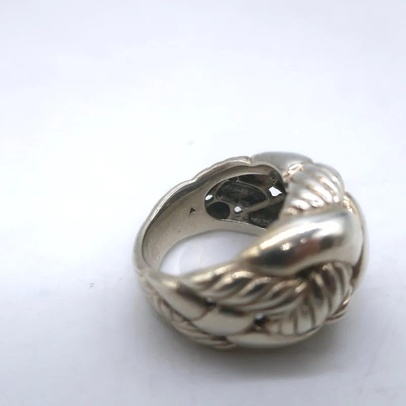 David Yurman Belmont Curb Chain Ring Sterling Silver Size 7