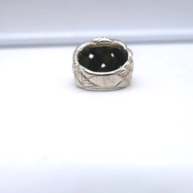 David Yurman Belmont Curb Chain Ring Sterling Silver Size 7