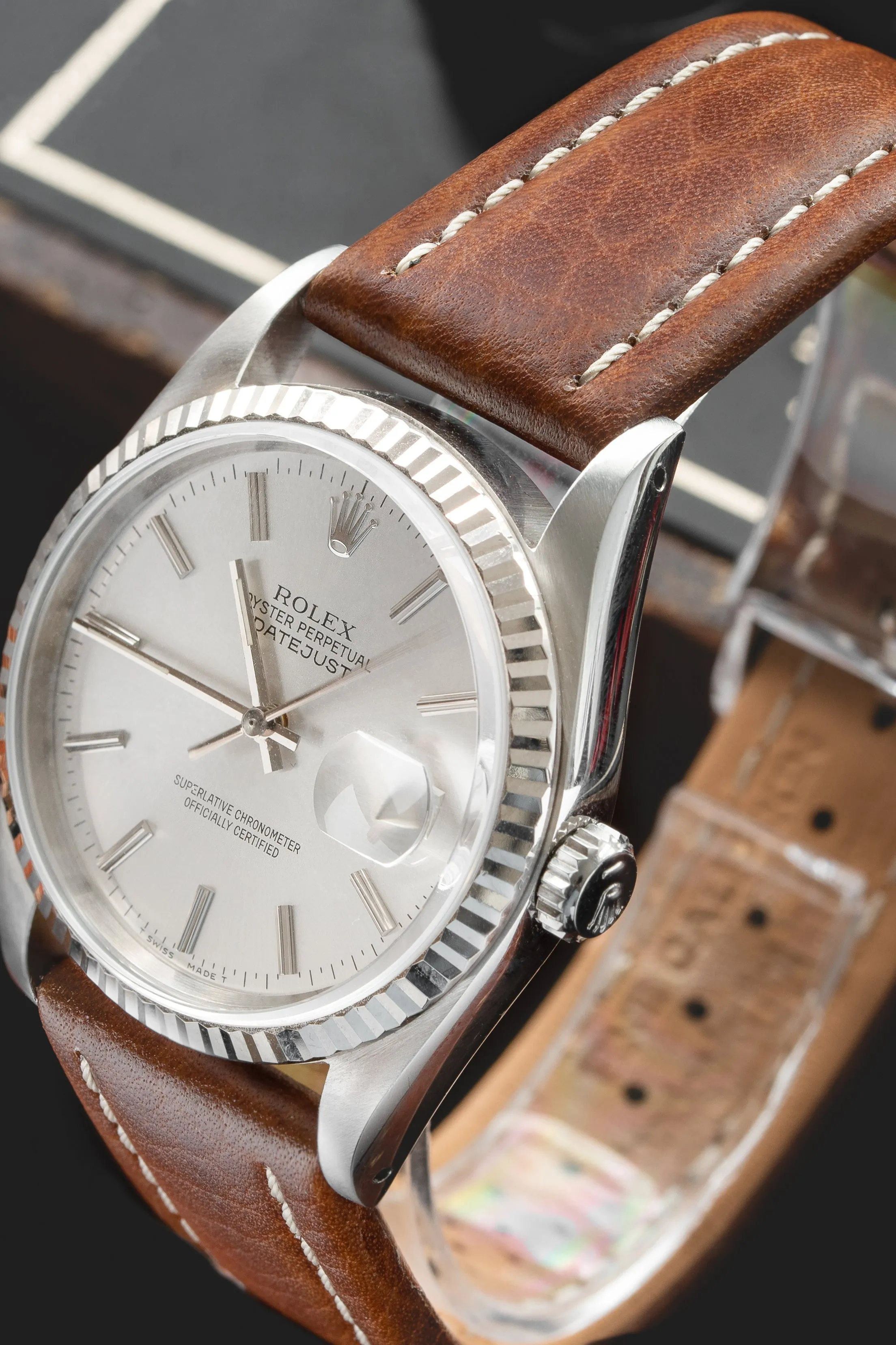 Di-Modell MONTANA Leather Sport Watch Strap in GOLD BROWN
