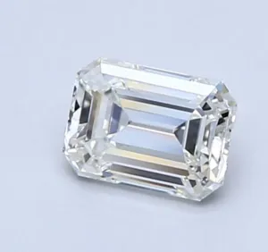 Diamond 0.56 CT Natural Loose Emerald Cut I Color VVS2 Clarity GIA Certified