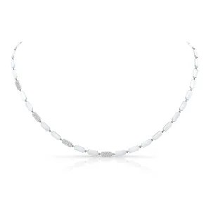 Diamond Confetti Necklace | White Gold