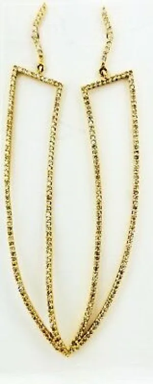Diamond Drop Earrings Ladies 22k Yellow Gold 1.50 Carat Stylish Round Cut