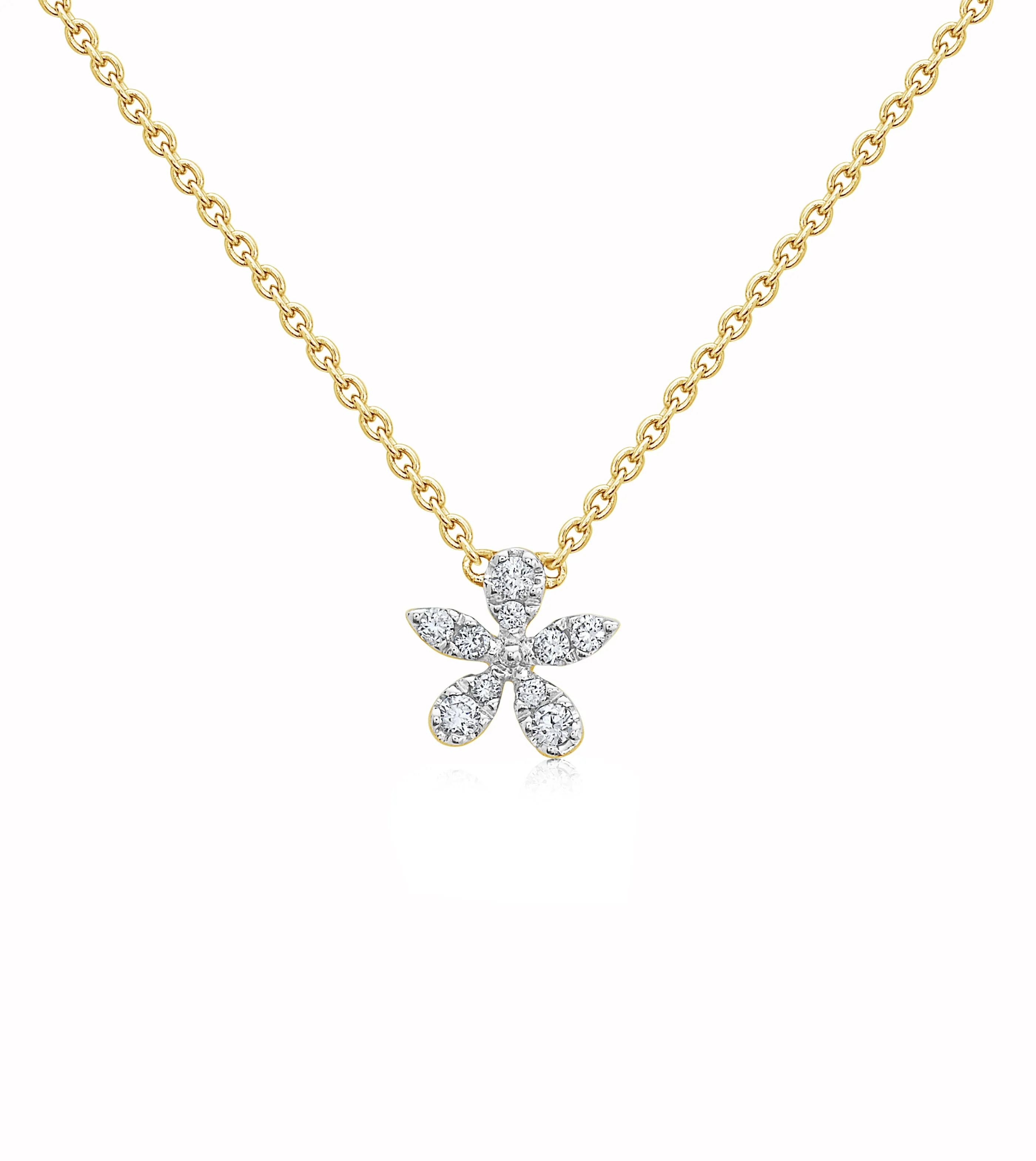 Diamond Flower Necklace