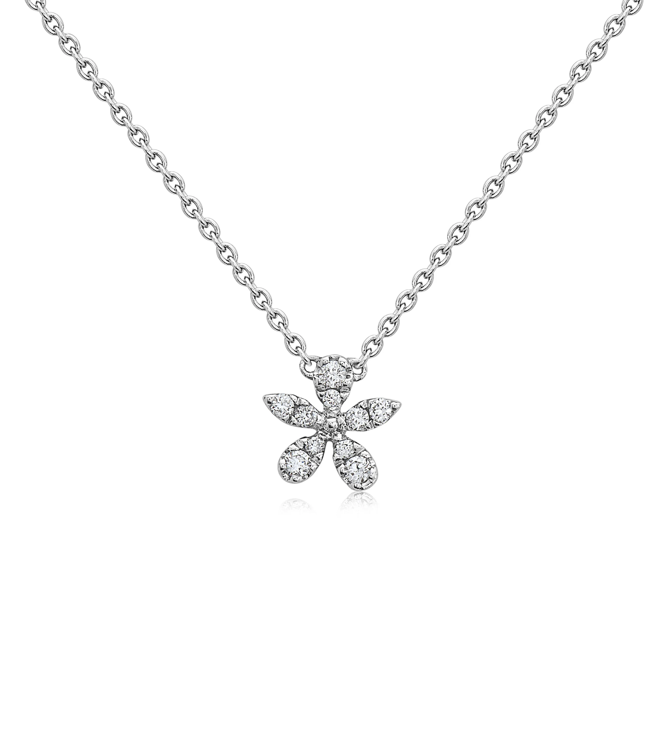 Diamond Flower Necklace