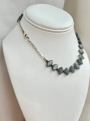 Diamond Moonstone necklace