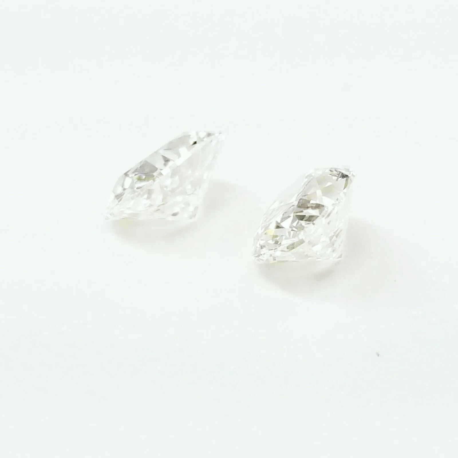 Diamond Natural Oval Cut 1.41 CTW Matched Pair For Diamond Studs GIA Certified
