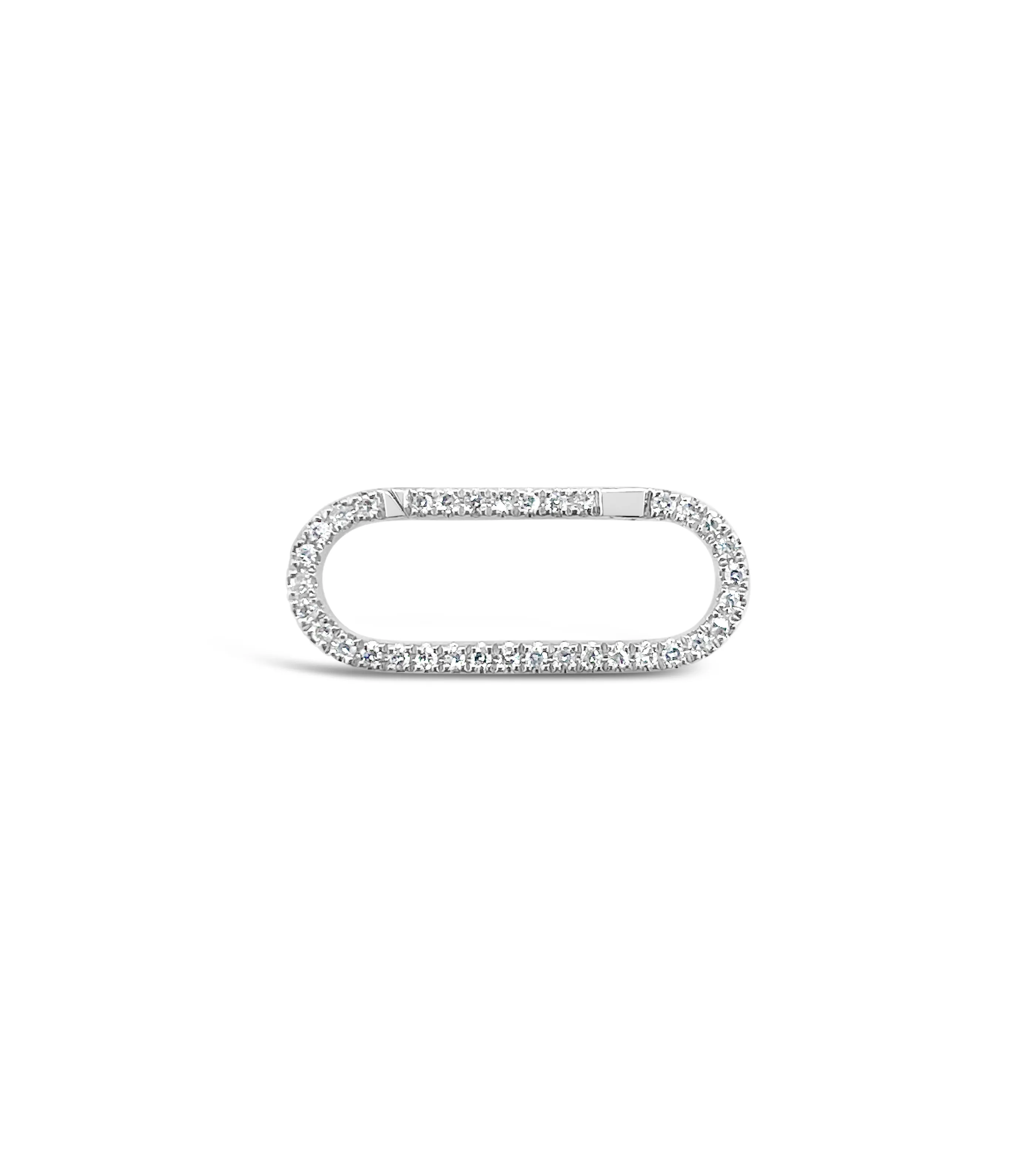 Diamond Oval Connector Clasp