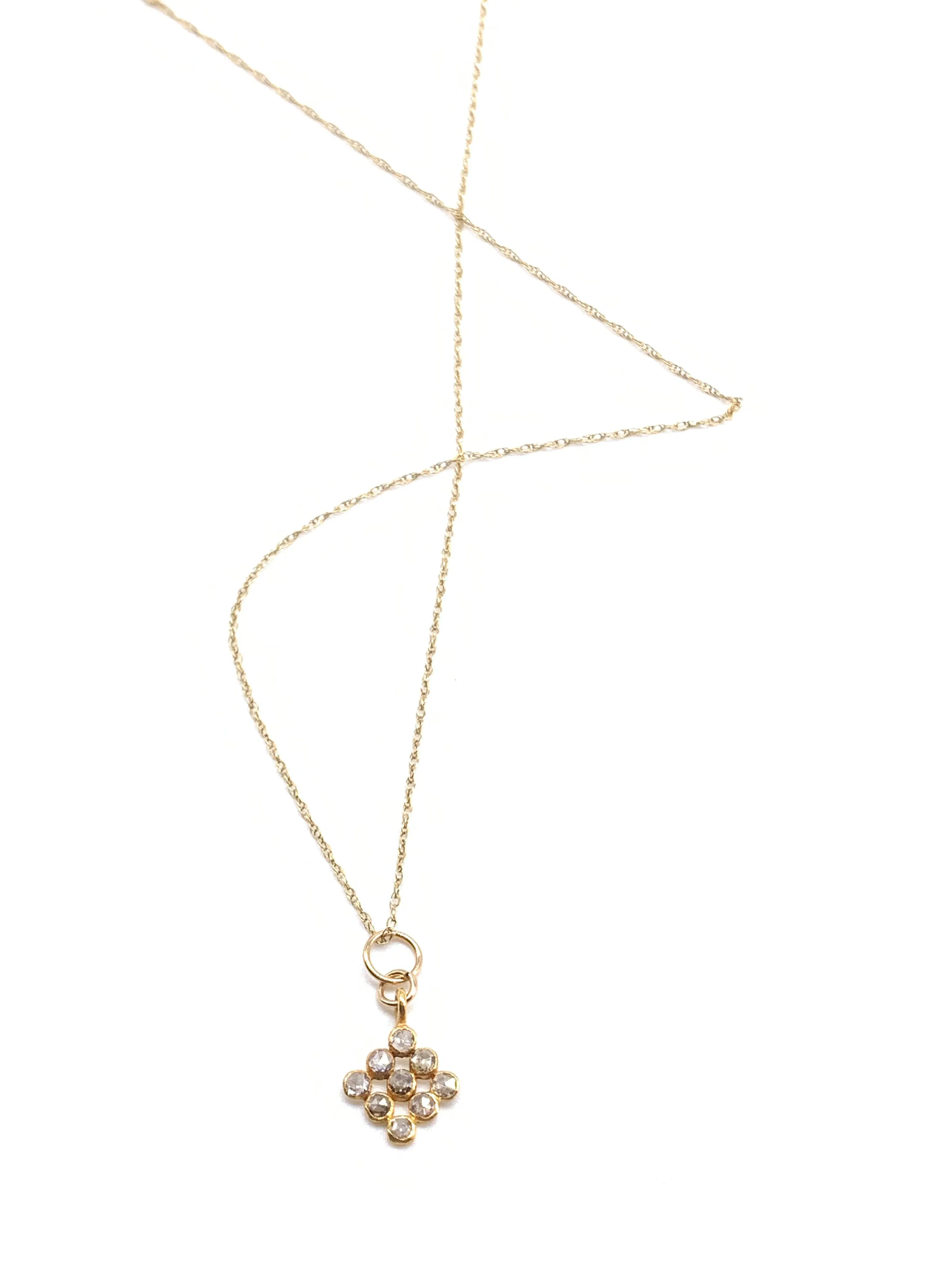 Diamonds in a Golden Diamond Shape