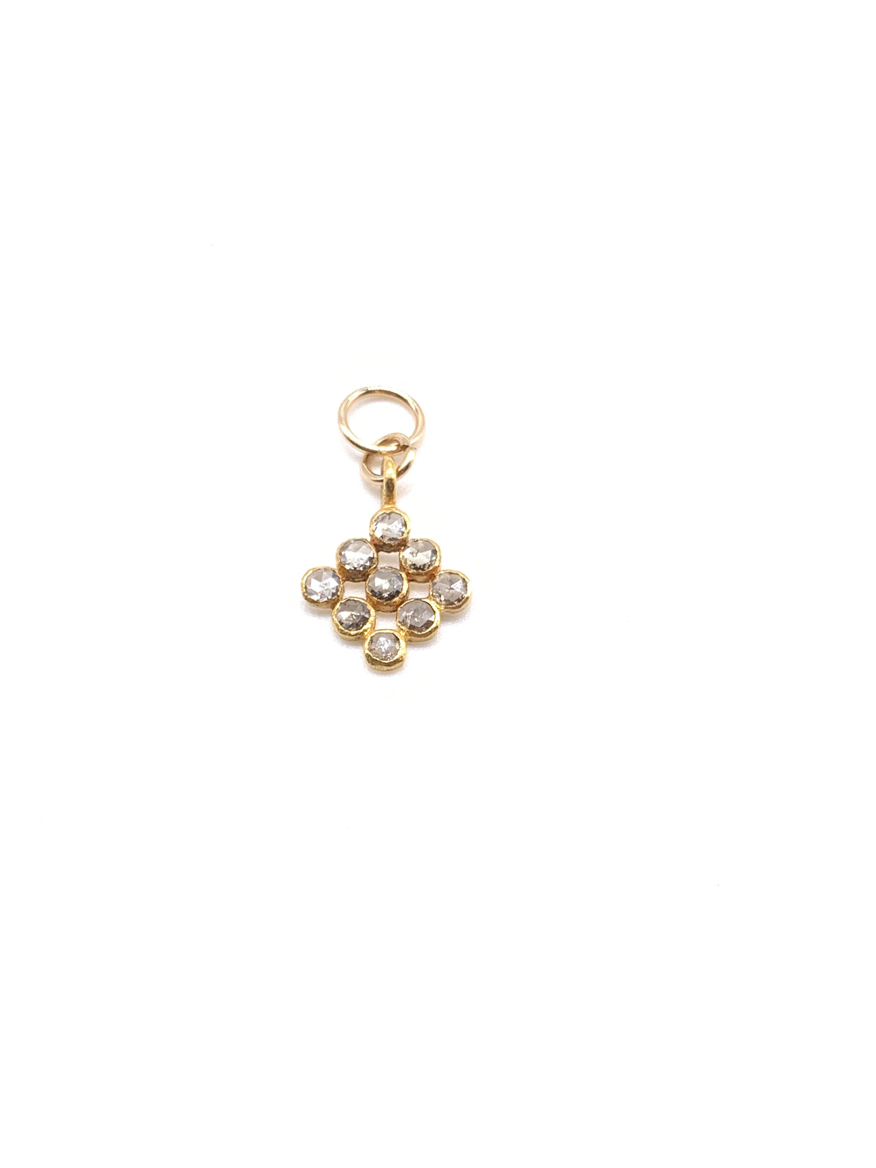 Diamonds in a Golden Diamond Shape