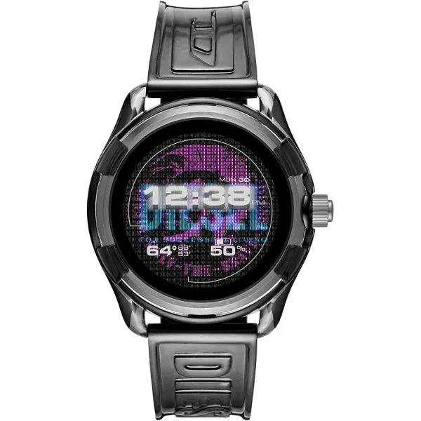 Diesel Fadelite Grey Transparent Silicone Strap Strap Full Colour Display Dial Unisex Smartwatch - Diesel DZT 2018