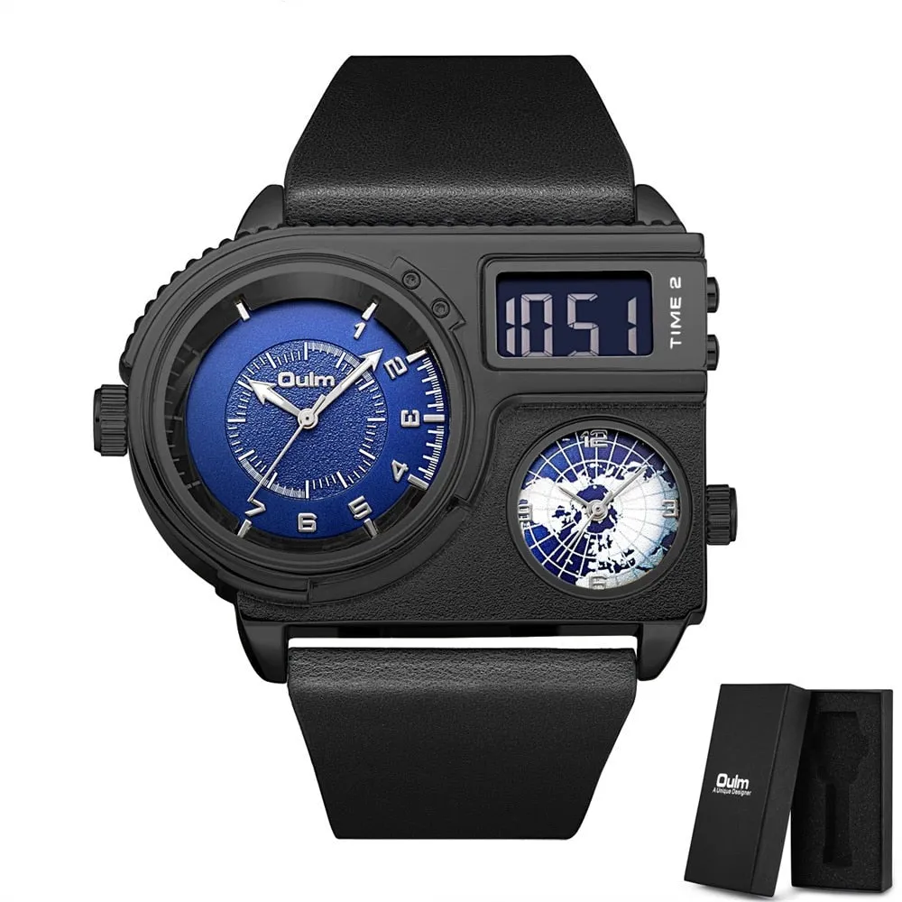 Dual Display Watch, Two Time Zone