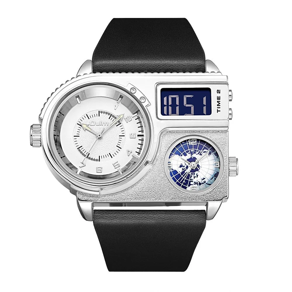 Dual Display Watch, Two Time Zone
