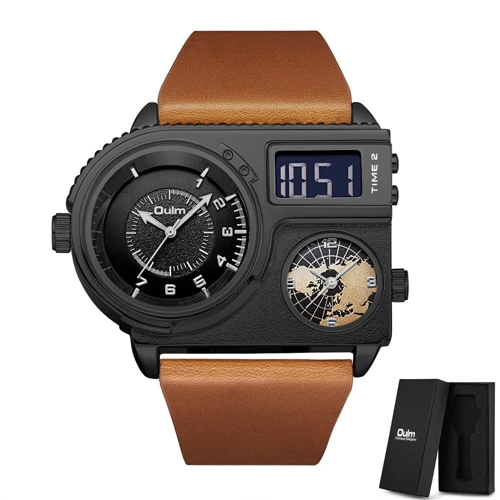 Dual Display Watch, Two Time Zone