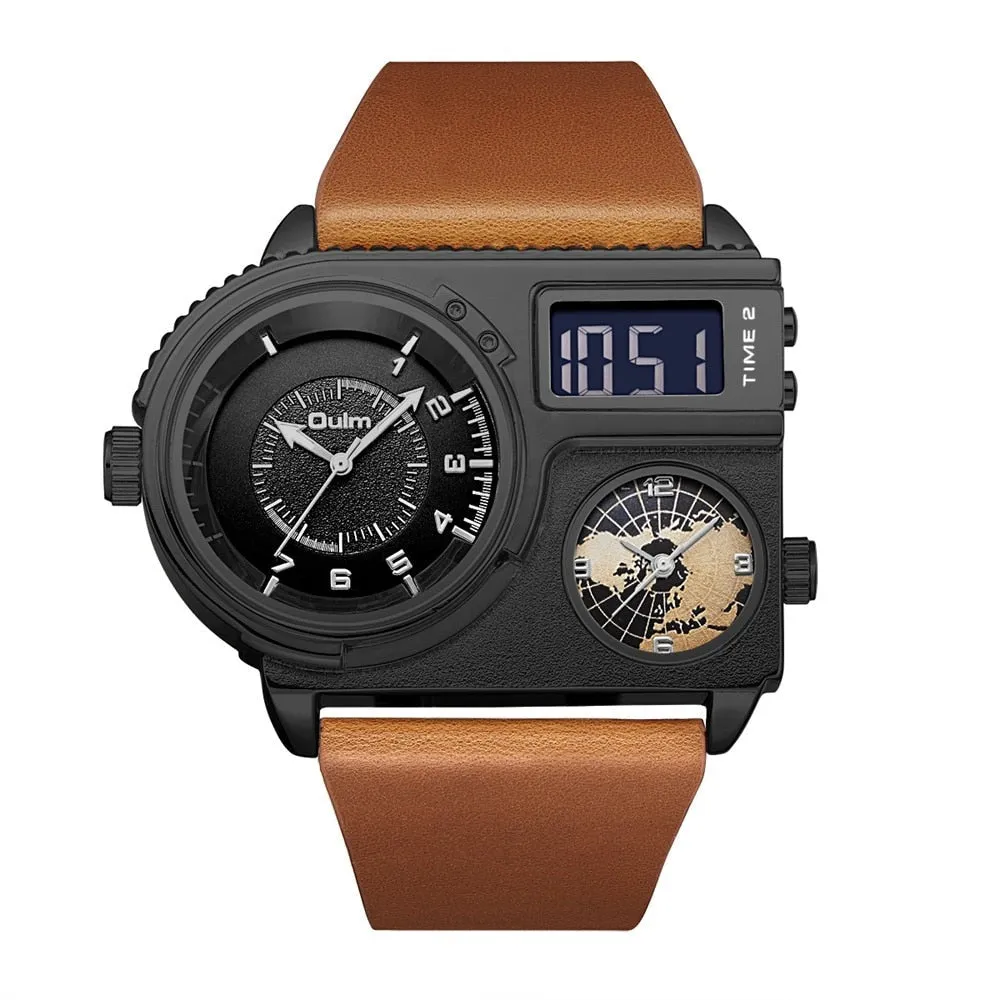 Dual Display Watch, Two Time Zone